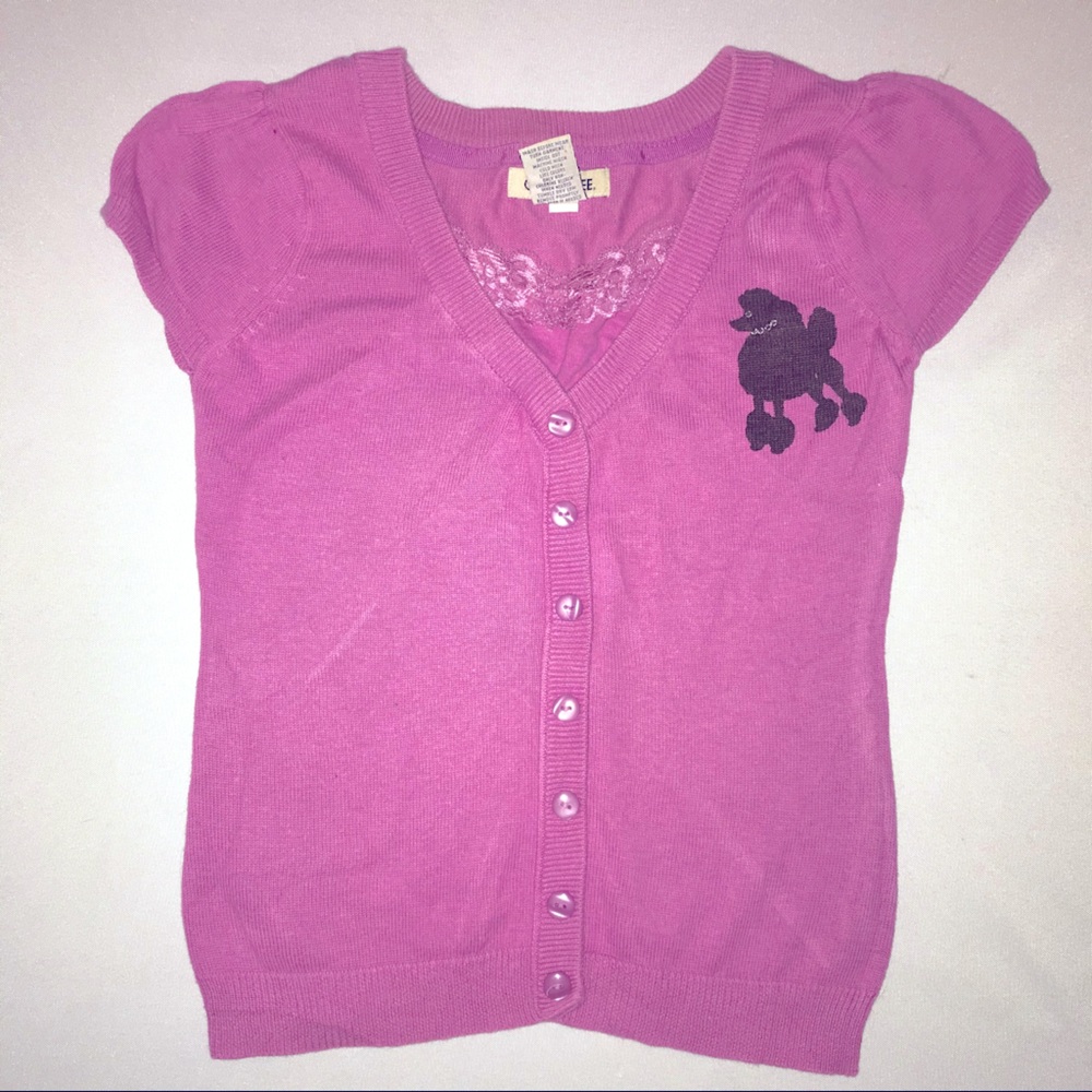 Cherokee Girls Size 6/6x Sleeveless Poodle Sweater